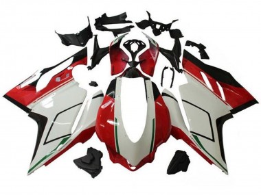 Custom 2015-2020 Ducati 959/1299 Motorcycle Fairings - White Red Green Glossy Black UK