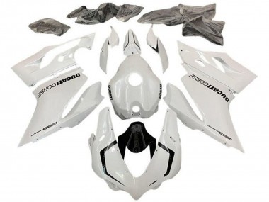 Custom 2015-2020 Ducati 1299 Motorcycle Fairings - Pearl White UK