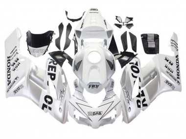 Custom 2004-2005 Honda CBR1000RR Motorcycle Fairings - White Silver Black Repsol UK