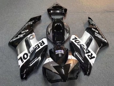 Custom 2004-2005 Honda CBR1000RR Motorcycle Fairing - Silver White Glossy Black Repsol UK