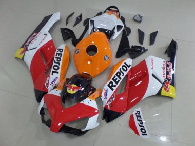Custom 2004-2005 Honda CBR1000RR Motorcycle Fairings - Orange White Red Glossy Black Repsol Red Bull HRC UK