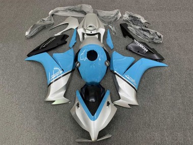Custom 2012-2016 Honda CBR1000RR Motorcycle Fairings - Light Blue Silver Black UK