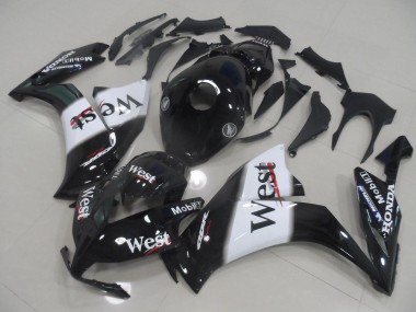 Custom 2012-2016 Honda CBR1000RR Motorcycle Fairings - Glossy Black White West UK