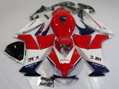 Custom 2012-2016 Honda CBR1000RR Motorcycle Fairings - White Red Dark Blue HRC UK