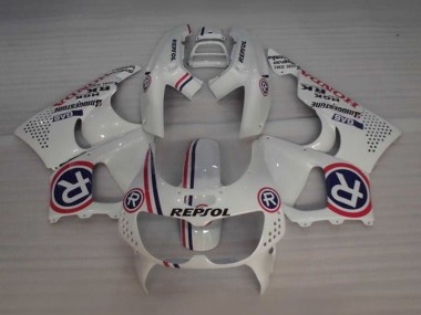 Custom 1994-1995 Honda CBR900RR 893 Motorcycle Fairings - White Red Blue Repsol UK