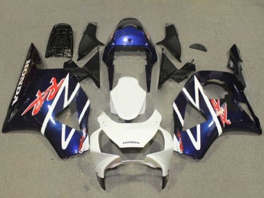 Custom 2002-2003 Honda CBR900RR 954 Motorcycle Fairings - Blue White Glossy Black UK