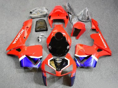 Custom 2005-2006 Honda CBR600RR Motorcycle Fairings - Red Black Blue White UK