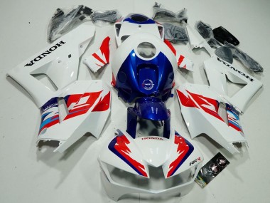 Custom 2013-2026 Honda CBR600RR Motorcycle Fairings - White Red Blue Fireblade UK