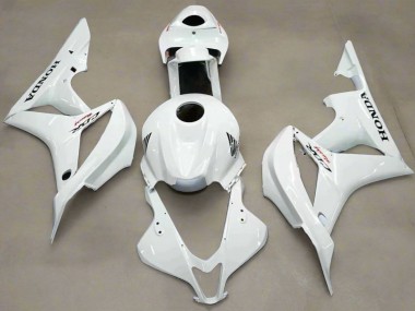 Custom 2007-2008 Honda CBR600RR Motorcycle Fairing - White UK