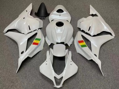 Custom 2007-2008 Honda CBR600RR Motorcycle Fairings - White UK