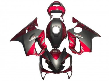 Custom 2001-2003 Honda CBR600 F4i Motorcycle Fairings - Red Matte Black UK