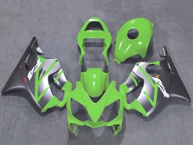 Custom 2001-2003 Honda CBR600 F4i Motorcycle Fairings - Silver Green UK
