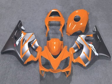 Custom 2001-2003 Honda CBR600 F4i Motorcycle Fairings - Silver Orange UK