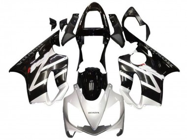 Custom 2001-2003 Honda CBR600 F4i Motorcycle Fairings - Silver Glossy Black UK