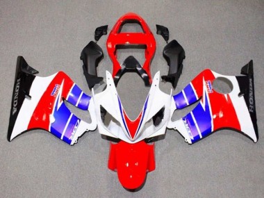 Custom 2001-2003 Honda CBR600 F4i Motorcycle Fairings - White Red Blue Black UK