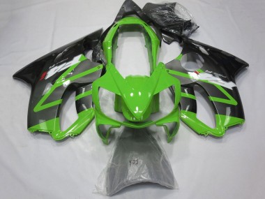 Custom 2004-2007 Honda CBR600 F4i Motorcycle Fairings - Green Grey Glossy Black UK