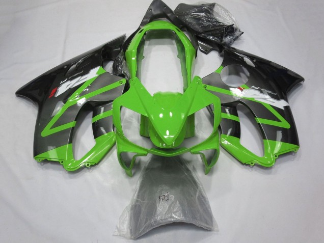 2004-2007 Honda CBR600 F4i Motorcycle Fairings - Green Grey Glossy Black UK
