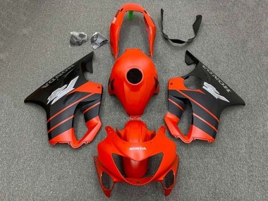 Custom 2004-2007 Honda CBR600 F4i Motorcycle Fairings - Red Matte Black UK
