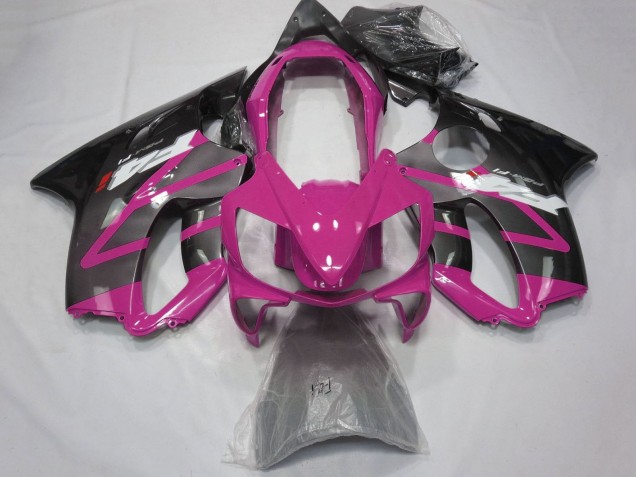 2004-2007 Honda CBR600 F4i Motorcycle Fairings - Pink Grey Glossy Black UK