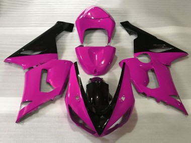 Custom 2005-2006 Kawasaki ZX6R Motorcycle Fairings - Pink Black UK