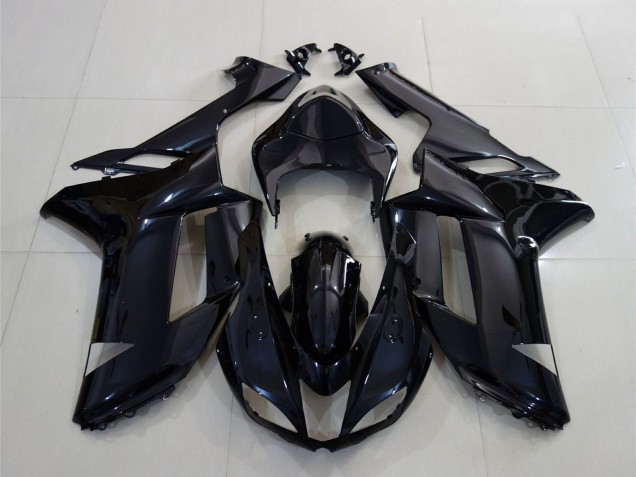 2007-2008 Kawasaki ZX6R Motorcycle Fairing - Glossy Black UK