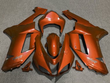 Custom 2007-2008 Kawasaki ZX6R Motorcycle Fairings - Orange UK