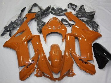Custom 2007-2008 Kawasaki ZX6R Motorcycle Fairing - Orange Black UK