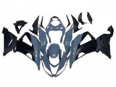 Custom 2013-2018 Kawasaki ZX6R Motorcycle Fairings - Grey Matte Black UK
