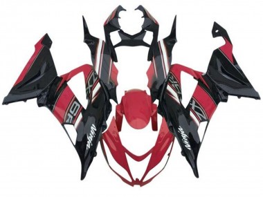 Custom 2013-2018 Kawasaki ZX6R Motorcycle Fairings - Red Black White UK