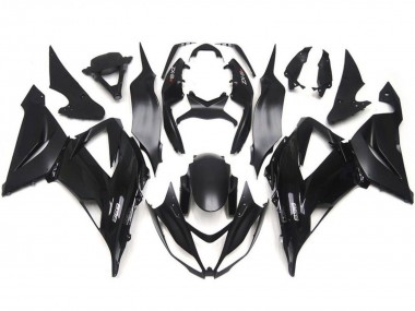 Custom 2013-2018 Kawasaki ZX6R Motorcycle Fairing Kits - Glossy Black Matte Black UK