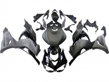 Custom 2023-2025 Kawasaki ZX6R Motorcycle Fairings - Matte Black Matte Grey Glossy Black UK
