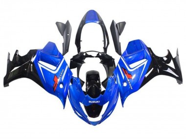 Custom 2008-2013 Suzuki GSX650F Motorcycle Fairings - Blue White Glossy Black UK