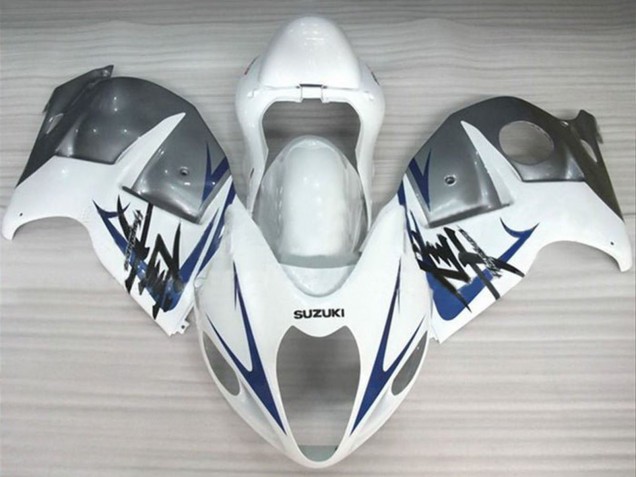 1996-2007 Suzuki GSXR1000 Motorcycle Fairings - White Silver Blue UK