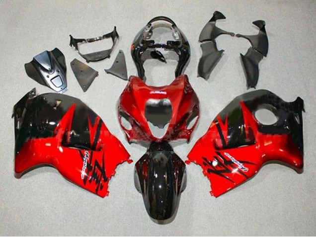 1996-2007 Suzuki GSXR1000 Motorcycle Fairings - Red Glossy Black UK