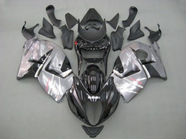 Custom 1996-2007 Suzuki GSXR1000 Motorcycle Fairings - Black Grey Silver UK