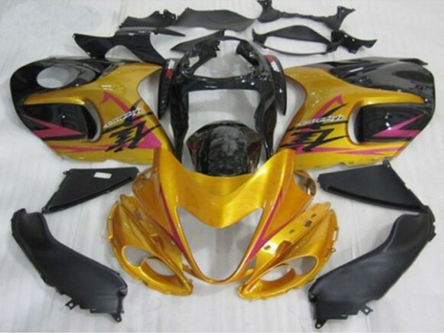 1996-2007 Suzuki GSXR1000 Motorcycle Fairings - Gold Black Pink UK