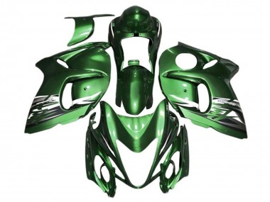 Custom 2008-2020 Green Silver White Suzuki GSXR 1300 Hayabusa Motorcycle Fairings UK