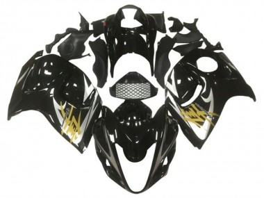 Custom 2008-2020 Glossy Black Silver Gold Suzuki GSXR 1300 Hayabusa Motorcycle Fairings UK