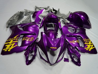 Custom 2008-2020 Purple Yellow Suzuki GSXR 1300 Hayabusa Motorcycle Fairings UK