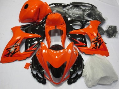 Custom 2008-2020 Orange Black Suzuki GSXR 1300 Hayabusa Motorcycle Fairings UK