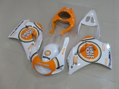 Custom 1991-1996 Suzuki RGV250 VJ22 Motorcycle Fairings - White Orange Lucky Strike Motul UK