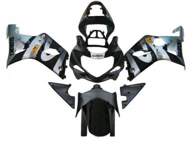 Custom 2000-2002 Suzuki GSXR1000 Motorcycle Fairings - Silver Black Orange UK