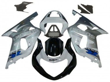Custom 2000-2002 Suzuki GSXR1000 Motorcycle Fairings - Silver White Glossy Black Blue UK