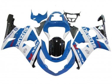 Custom 2000-2002 Suzuki GSXR1000 Motorcycle Fairings - White Light Blue Glossy Black Red UK