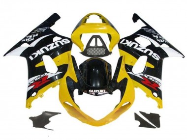 Custom 2000-2002 Suzuki GSXR1000 Motorcycle Fairings - Yellow Glossy Black White Red UK