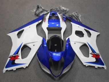 Custom 2003-2004 Suzuki GSXR 1000 Motorcycle Fairings - White Blue Black Red UK