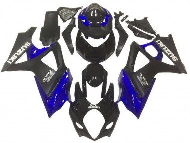 Custom 2005-2006 Suzuki GSXR 1000 Motorcycle Fairings - Black Blue UK