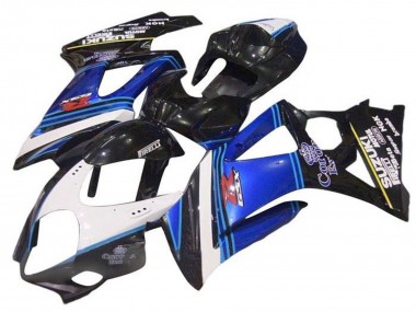 Custom 2005-2006 Suzuki GSXR 1000 Motorcycle Fairings - Glossy Black Blue White Corona UK