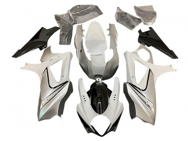 2005-2006 Suzuki GSXR 1000 Motorcycle Fairing - Glossy White Silver Black UK