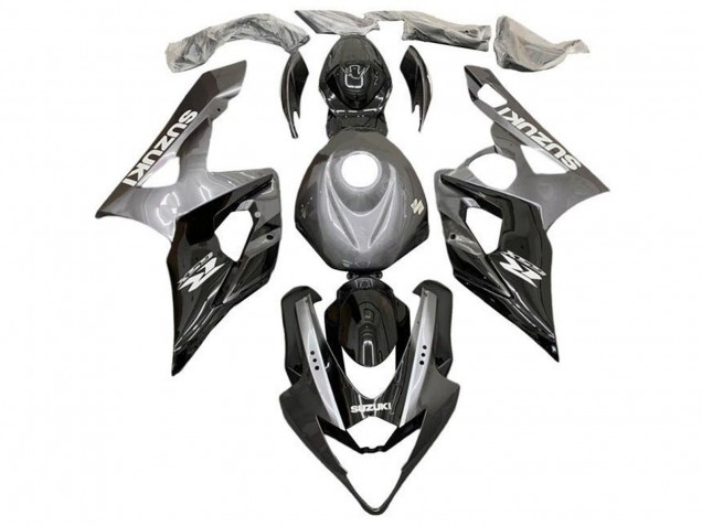 2005-2006 Suzuki GSXR 1000 Motorcycle Fairings - Silver Black UK